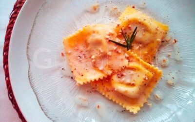 RAVIOLI ZUCCA IN SALSA CON GRANELLA | GUSTOLIGHT