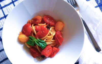 SPAGHETTI CON POMODORINI SCAMAZZATI LIGHT