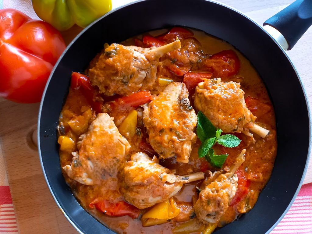 pollo ai peperoni light in padella | GUSTOLIGHT
